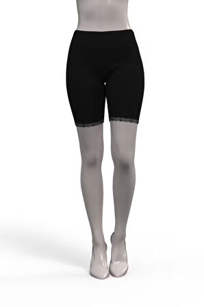 Tolin %100 Pamuk Kadın Dantelli Tayt 421