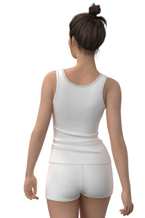 Tolin %100 Pamuk Kadın Geniş Askılı Atlet 1214