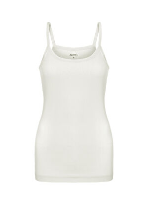 Tolin %100 Pamuk Kadın Biyeli İp Askılı Atlet 1224