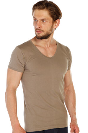 Erkek %100 Pamuklu V Yaka Süprem Fanila 317