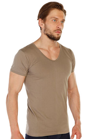 Erkek %100 Pamuklu V Yaka Süprem Fanila 317