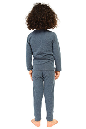 Erkek Çocuk Termal Pamuklu Esnek Renkli İçlik Takım 8390