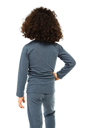 Erkek Çocuk Termal Pamuklu Esnek Renkli İçlik Takım 8390