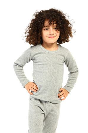 Kız Çocuk Termal Pamuklu Esnek Renkli İçlik Takım 8490