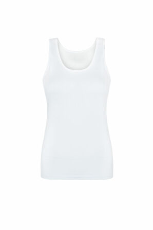 Kadın Pamuklu Likralı Geniş Askılı Atlet 1216