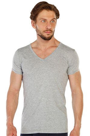 6 lı Paket %100 Pamuk Erkek Süprem V Yaka Fanila 317