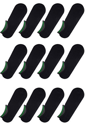 Erkek 12 li Bambu Sneakers Çorap Seti Anti-Slip Kaymaz 10601