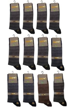 Erkek 12 li Bambu Kışlık Soket Dikişsiz Çorap Seti 14660