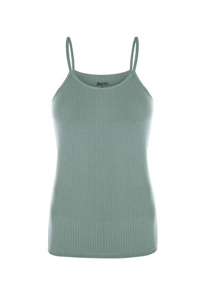 Kadın %100 Pamuk İp Askılı Atlet 1238