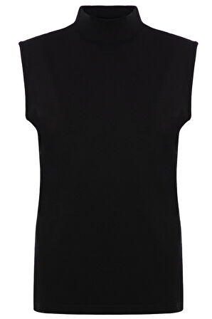 Kadın 2 li Paket Sıfır Kollu Pamuklu Likralı Balıkçı Yaka Fanila 1257