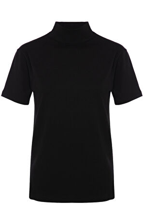 Kadın 2 li Paket Kısa Kollu Pamuklu Likralı Balıkçı Yaka 3257