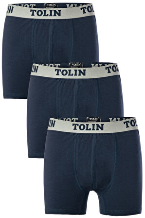 Erkek 3 lü Pamuklu Likralı Renkli Boxer Seti 4147