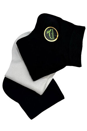 Kadın 3 lü Bambu Patik Çorap Seti 20538