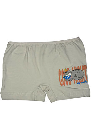 Kız Çocuk 3 lü Paket Pamuklu Likralı Baskılı Şort 443