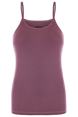 6 lı Kadın %100 Pamuk İp Askılı Fitilli Atlet 1238