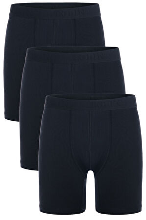 3 lü Erkek Pamuklu Likralı Esnek Uzun Boxer Seti 4197