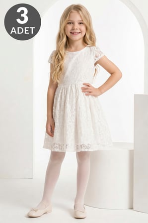 Kız Çocuk 3 lü Candy 20 Mat Külotlu Çorap - L200