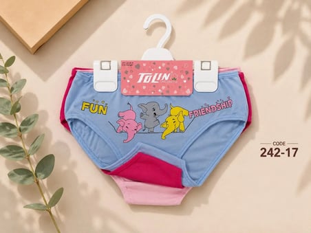 Kız Çocuk 3 lü Pamuklu Külot Seti 242