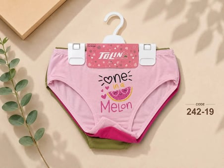 Kız Çocuk 3 lü Pamuklu Külot Seti 242