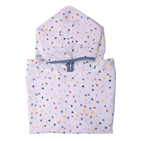 Puantiyeli Çocuk Müslin Panço