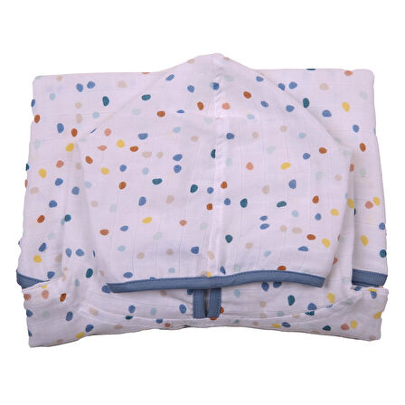 Puantiyeli Çocuk Müslin Panço