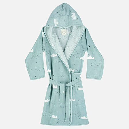 Taç Çocuk Müslin Bornoz