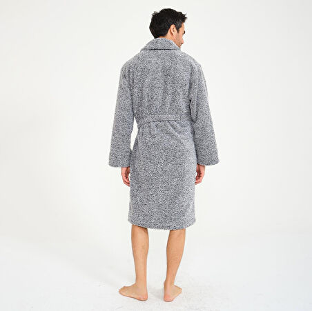 Erkek Welsoft Şal Yaka Polar Sabahlık