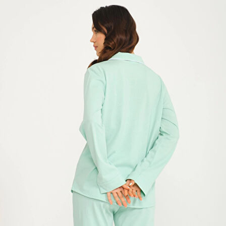 Kadın Gömlek Pantolon Pijama Takımı