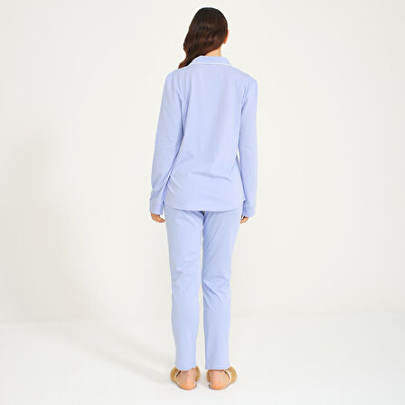 Kadın Gömlek Pantolon Pijama Takımı