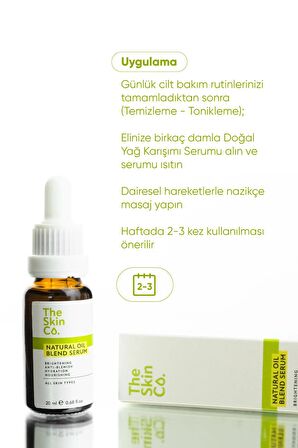 The Skin Co. %99,9 Doğal Yağ Karışımı Yoğun Nemlendirici & Aydınlatıcı Yüz Serumu 20 Ml