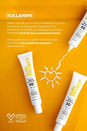 The Sun Project Yüksek Korumalı Aydınlatıcı Mineral Güneş Kremi 50 Spf 40 ml