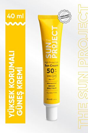 The Sun Project Yüksek Korumalı Hibrit Güneş Kremi High Protection Hybrid Sun Cream 50 Spf Pa 40 ml