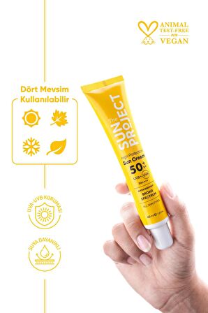 The Sun Project Yüksek Korumalı Hibrit Güneş Kremi High Protection Hybrid Sun Cream 50 Spf Pa 40 ml