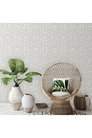 Seven Neoklasik Şam Desenli Silinebilir Duvar Kağıdı (7810-1)