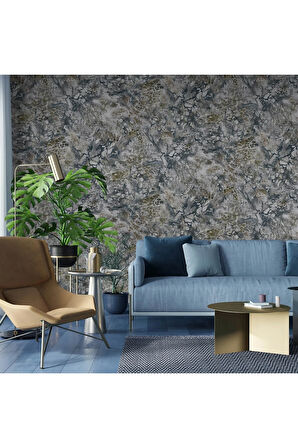 Roka 23101-5 Mermer Desenli Düz Sade Duvar Kağıdı