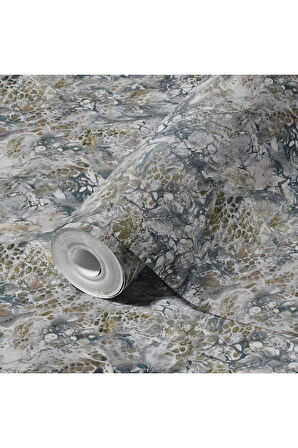 Roka 23101-5 Mermer Desenli Düz Sade Duvar Kağıdı