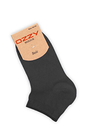 Ozzy Socks 6 Çift Bambu Erkek Dikişsiz Patik Çorap 4 Mevsim Dayanıklı Topuk Ve Burun Koyu Renkler