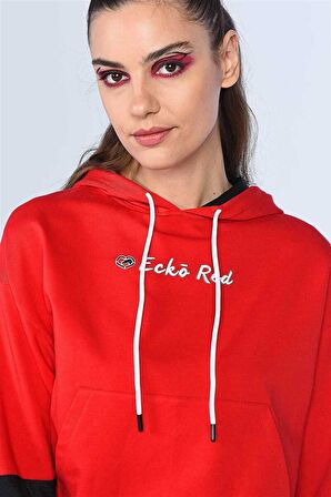 ecko red ALLY Kadın Kapüşonlu Hoodie