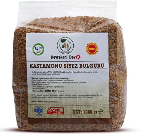 Deva Pilavlık Siyez Pilavlık Bulgur 1 kg