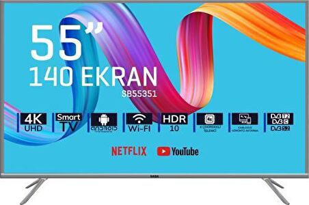 SABA TV SB55F351 55'' ANDROID SMART LED TV