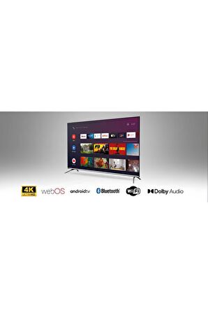 Saba SB55500 55'' 139 Ekran 3840x2160 Uydu Alıcılı 4K Ultra HD Smart WebOS 4K Ultra Hd 4K TV