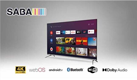 Saba SB55500 55'' 139 Ekran 3840x2160 Uydu Alıcılı 4K Ultra HD Smart WebOS 4K Ultra Hd 4K TV