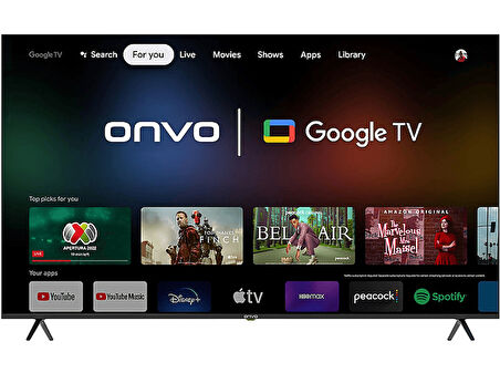 ONVO 85OVF9000U 85 inç 216 Ekran Uydu Alıcılı 4K Ultra HD Google Smart LED TV