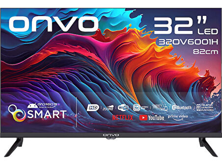 ONVO 32OV6001H 32 inç 82 Ekran Uydu Alıcılı Smart HD-Ready LED TV