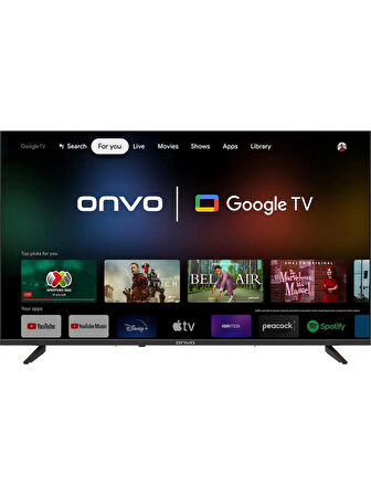 Onvo 43OVF9001F Frameless Full HD 43" 109 Ekran Uydu Alıcılı Google Smart LED TV