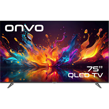Onvo 75OVF9001UQ 75" 190 Ekran 4K Ultra HD Google Smart QLED TV