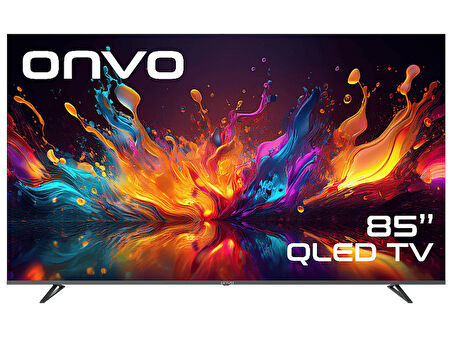 ONVO 85OVF9001UQ 85 inç 216 Ekran Uydu Alıcılı Smart 4K UHD QLED TV
