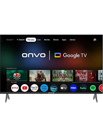 Onvo 50OVF9001UQ 4K Ultra HD 50" 127 Ekran Uydu Alıcılı Google Smart QLED TV