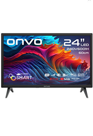ONVO 24ovF6001h 24" 60 Ekran Uyumlu Uydu Alıcılı Hd Ready Smart Led Tv ( 12 Volt )