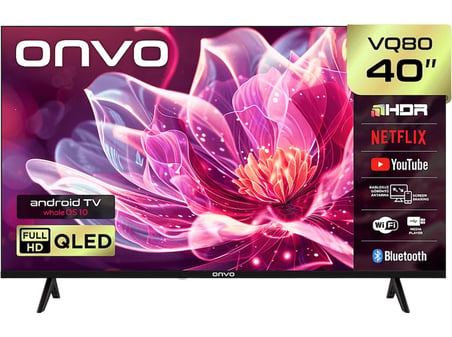 ONVO 40VQ80F3FA 40 inç 102 Ekran Uydu Alıcılı Smart FHD Frameless Whale OS 10 QLED TV